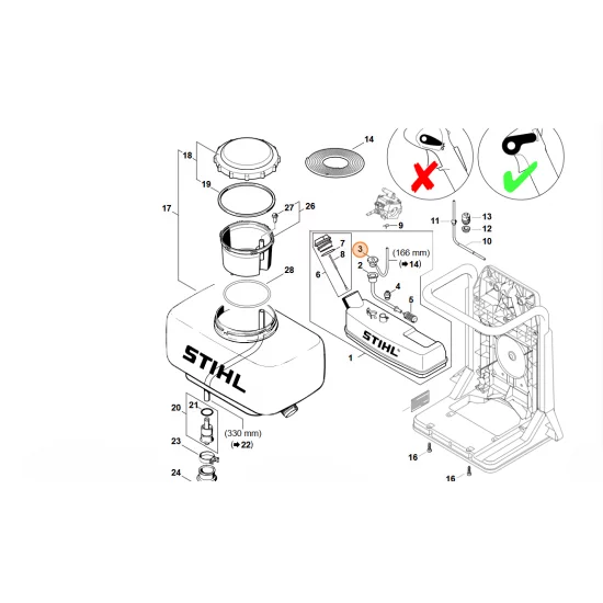 STIHL  Element kątowy 4203 353 2500